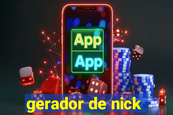 gerador de nick